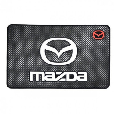 Коврик на панель авто MAZDA противоскользящий (20х13см)