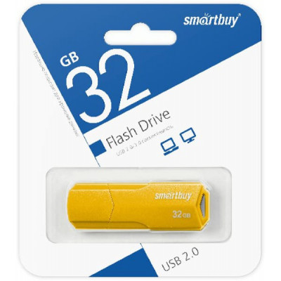 USB флеш-диск 32GB Smart Buy Clue жёлтый