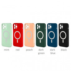 Чехол силиконовый iP 13 Pro Max MagSafe, цвет Dark Green