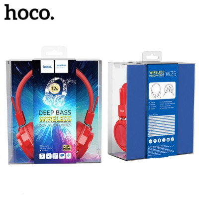 Гарнитура беспроводная полноразмерная Bluetooth HOCO W25 Red. Динамик: 40мм. Зарядное напряжение: DC 5V. Время зарядки: около 2.5 часов. Время звонков/музыки: 12 часов. Время в режиме ожидания: 200 часов. Полимерный аккумулятор класса А: 300mAh. Поддержка
