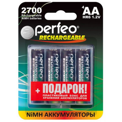 Аккумулятор Perfeo R06 (2700mAh) 4BL+BOX