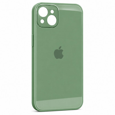 Чехол стеклянный iP 13 Glass Green