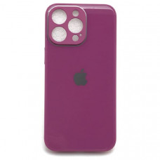 Чехол стеклянный iP 13 Pro Max Glass Crimson