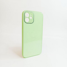 Чехол стеклянный iP 12 Glass Green