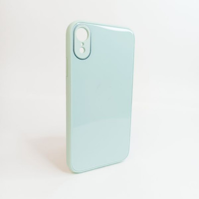 Чехол стеклянный iP XR Glass Spearmint