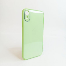 Чехол стеклянный iP XR Glass Green