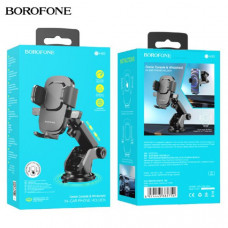 Держатель мобильного телефона BOROFONE BH60 Black на стекло/торпедо. Подходит для телефонов 4.5-7 дюймов.
