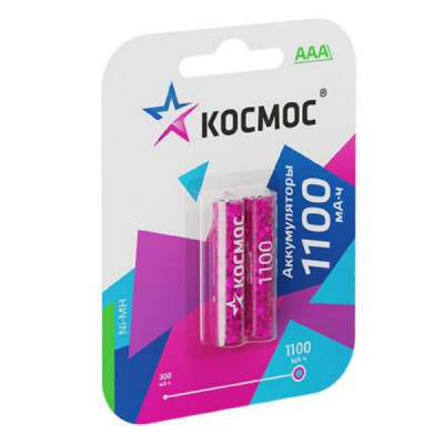 Аккумулятор КОСМОС R03 (1100 mAh) BL2 (2/24/288)