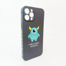 Чехол силиконовый iP 12 Pro Max Lucky Monster черный