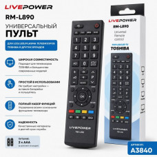 Пульт универсальный TOSHIBA (Live-Power RM-L890)