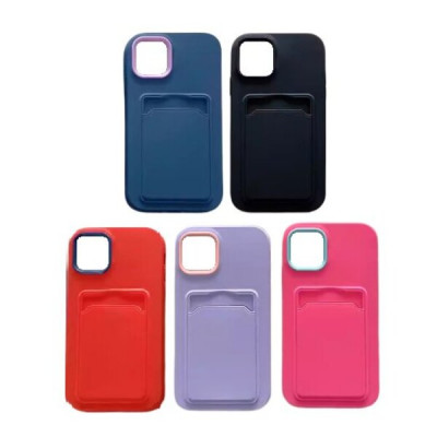 Чехол силиконовый iP 7/8/SE2020 Card Case, цвет Розовый