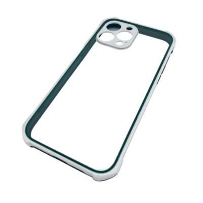 Чехол прозрачный iP 13 Pro Max Paris акриловый, цвет Dark Green