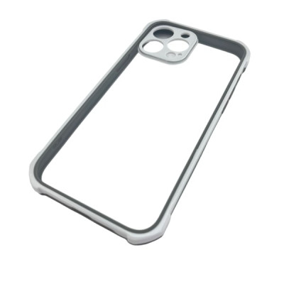 Чехол прозрачный iP 13 Pro Paris акриловый, цвет Grey