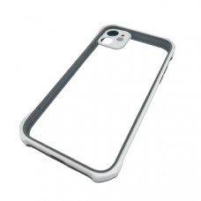 Чехол прозрачный iP 12/12Pro Paris акриловый, цвет Grey