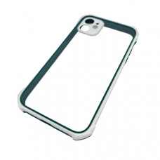 Чехол прозрачный iP 12/12Pro Paris акриловый, цвет Dark Green