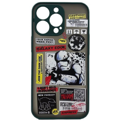 Чехол Skin Shell iP 13 Pro Star Wars Green 2