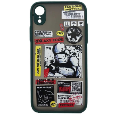Чехол Skin Shell iP XR Star Wars Green 2