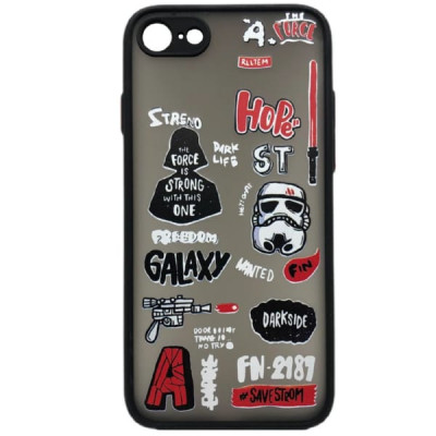 Чехол Skin Shell iP 7/8/SE2020 Star Wars Black 1