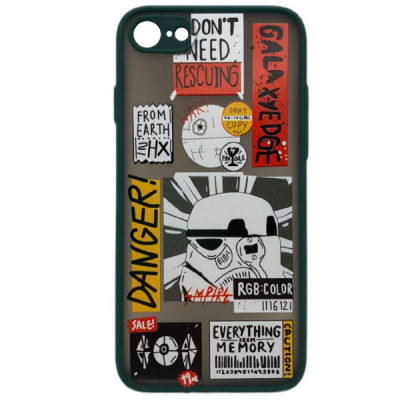 Чехол Skin Shell iP 7/8/SE2020 Star Wars Green 1
