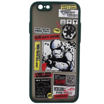 Чехол Skin Shell iP 7/8/SE2020 Star Wars Green 2