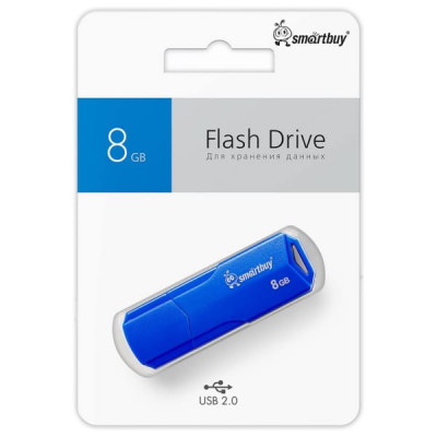 USB флеш-диск 8GB SmartBuy Clue Синий