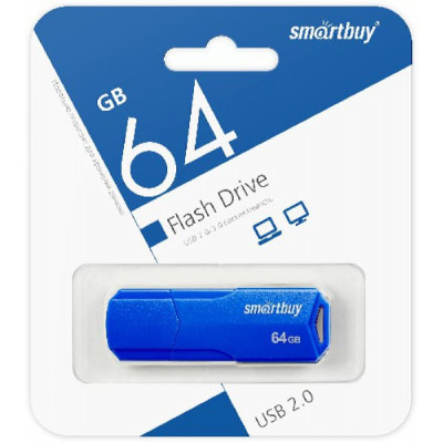 USB флеш-диск 64Gb Smart Buy Clue Синий