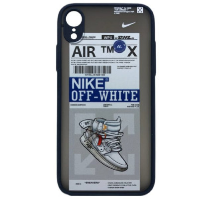 Чехол Skin Shell iP XR Off-White Dark Blue