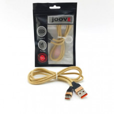 Кабель Type-C JOOVE X12 1м, тканевый Gold