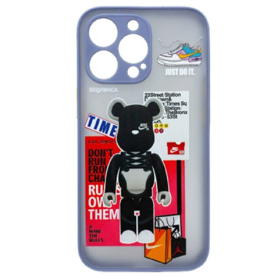 Чехол Skin Shell iP 13 Pro Bearbrick Viola