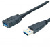Кабель удлинитель 1.5м USB 3.0 AМ(USB)-AF (штекер-гнездо) Орбита OT-PCC17