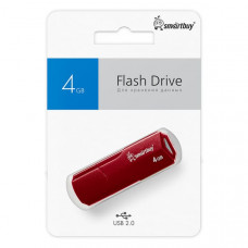 USB флеш-диск 4Gb Smartbuy Clue Бордовый
