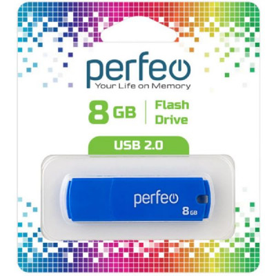 USB флеш-диск 8Gb Perfeo C05 Blue