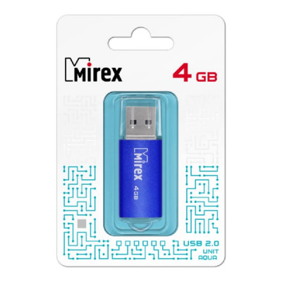 USB флеш-диск 4Gb MIREX Unit Aqua (ecopack)