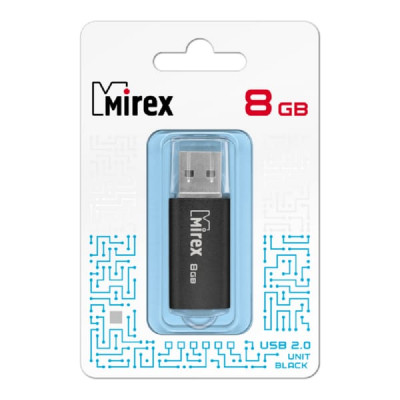 USB флеш-диск 8Gb MIREX Unit Black (ecopack)