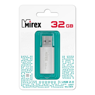 USB флеш-диск 32Gb MIREX Unit Silver (ecopack)