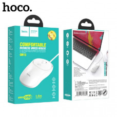 Мышь проводная HOCO GM13 White Длина провода: 1,5 м.