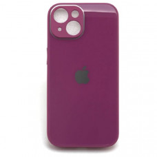 Чехол стеклянный iP 13 Mini Glass Crimson