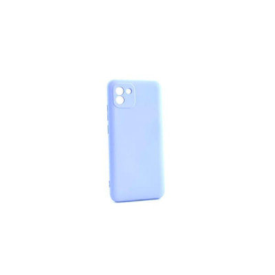 Чехол силиконовый Samsung A03 Soft Touch, цвет Фиолетовый