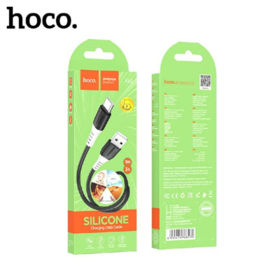 Кабель Type-C HOCO X82 1м, 3A, силикон, Black
