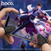 Напальчники для игры для телефона HOCO GM4 Superconducting fiber Black материал: нейлон+проводящее волокно. Процесс: 15-игольное плотное плетение, шитье горячим плавким предохранителем. Размер: 45х23х2мм; толщина 0,4 мм; вес: 0,8 г/пара 4. Подходит для ус