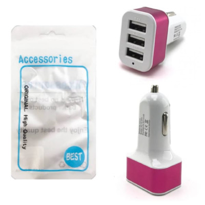 АЗУ-3 USB Nokoko KO-14 5V/(3,1A=1,5A) Red, в блистере