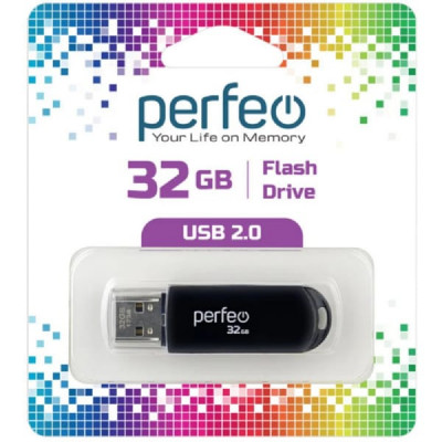 USB флеш-диск 32Gb Perfeo C03 Black