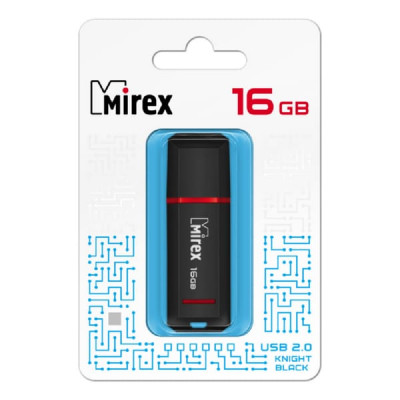 USB флеш-диск 16Gb MIREX Knight Black (ecopack)