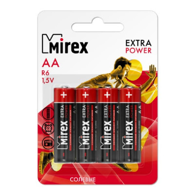 Батарейка Mirex R6 Extra Power BL-4 (4/48/480)