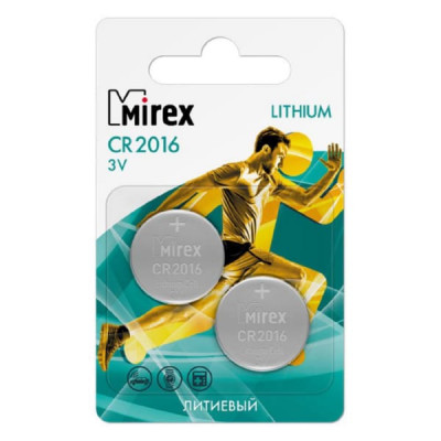 Батарейка Mirex CR2016 BL2