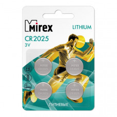 Батарейка Mirex CR2025 BL4