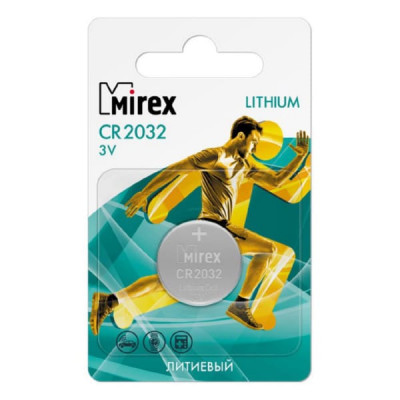 Батарейка Mirex CR2032 BL1 ecopack