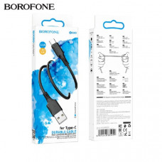 Кабель Type-C BOROFONE BX80 1м, 2.4A, ПВХ, Black