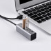 USB HUB 4 порта Hoco HB1 Silver Tarnish. Максимальная выходная мощность 5В, ток 500 мА (при подключении к компьютеру). Материал: алюминиевый сплав. Размер: 78х25х25мм, кабель 80см.