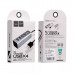 USB HUB 4 порта Hoco HB1 Silver Tarnish. Максимальная выходная мощность 5В, ток 500 мА (при подключении к компьютеру). Материал: алюминиевый сплав. Размер: 78х25х25мм, кабель 80см.